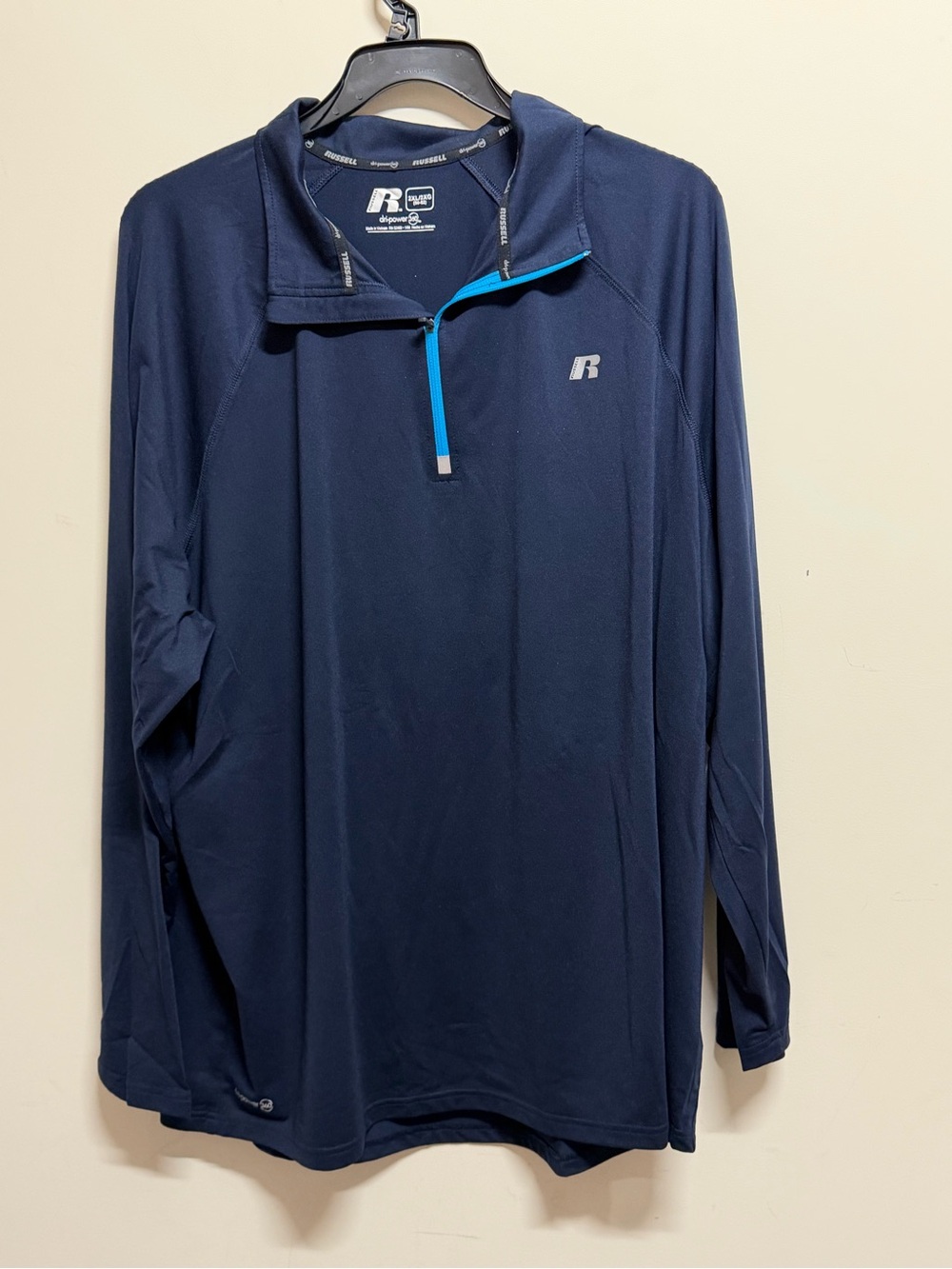 Russell Athletic Men's Navy Quarter-Zip Pullover 2XL